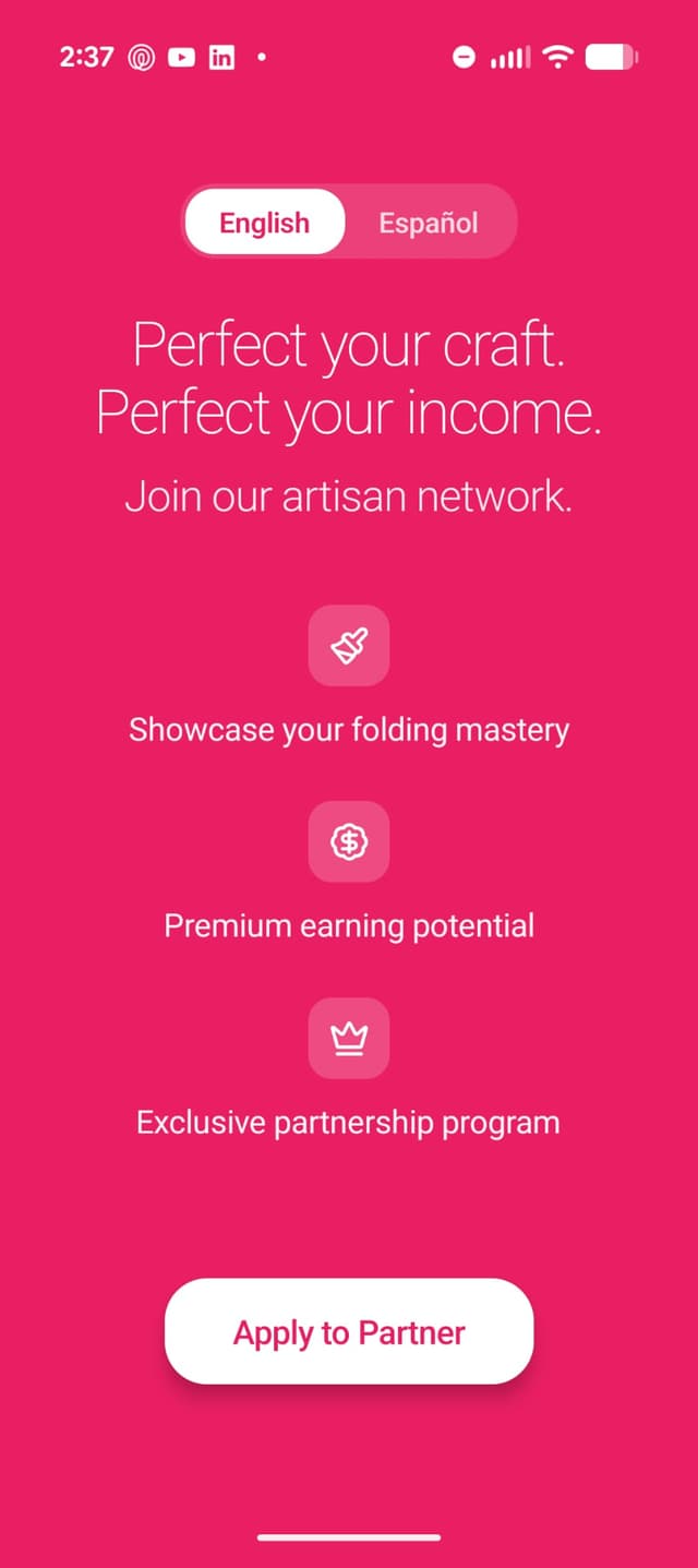 JustFold provider app